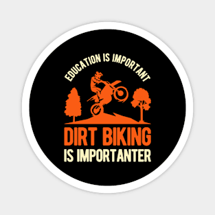 Funny Dirt Bike Biking Magnet